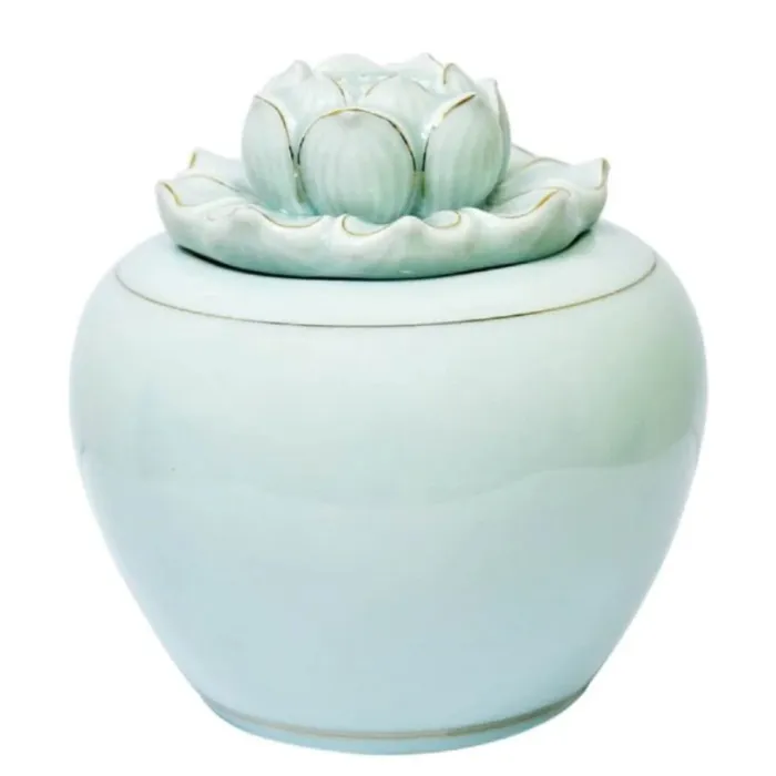 Hủ sứ búp sen trắng ngọc